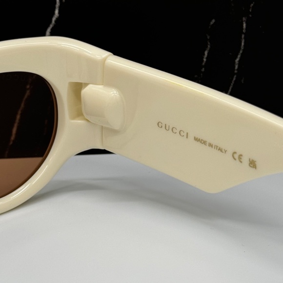 NEW GUCCI OVAL SUNGLASSES, AUTHENTIC WOMEN SUNGLASSES GUCCI - Picture 13 of 15